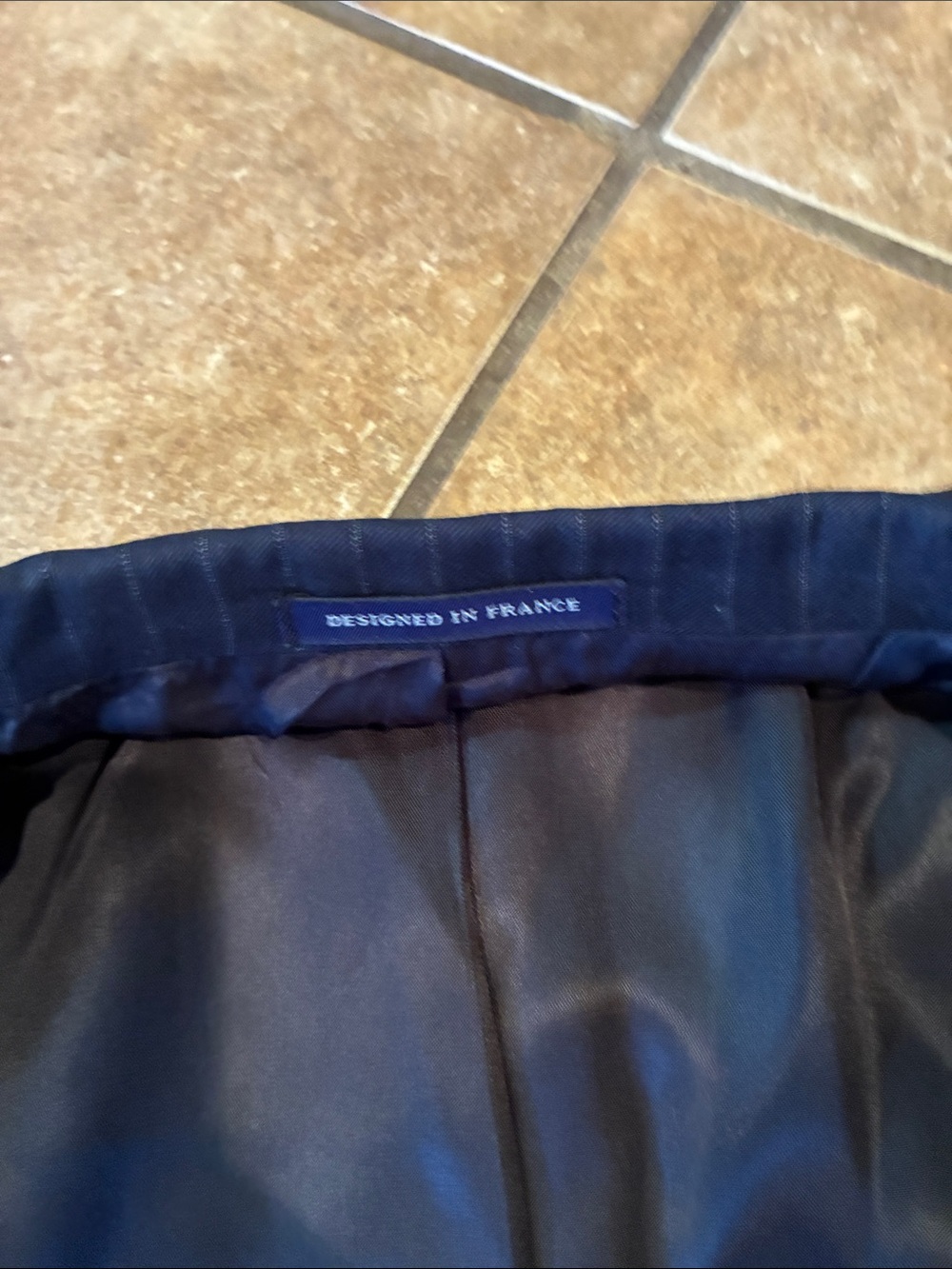 Daniel Cremieux Navy Pinstripe Two-Piece Suit - Picture 3 of 6